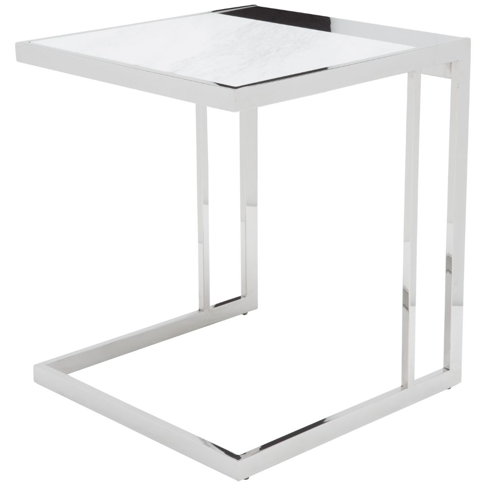 Nuevo HGTB172 ETHAN SIDE TABLE in WHITE